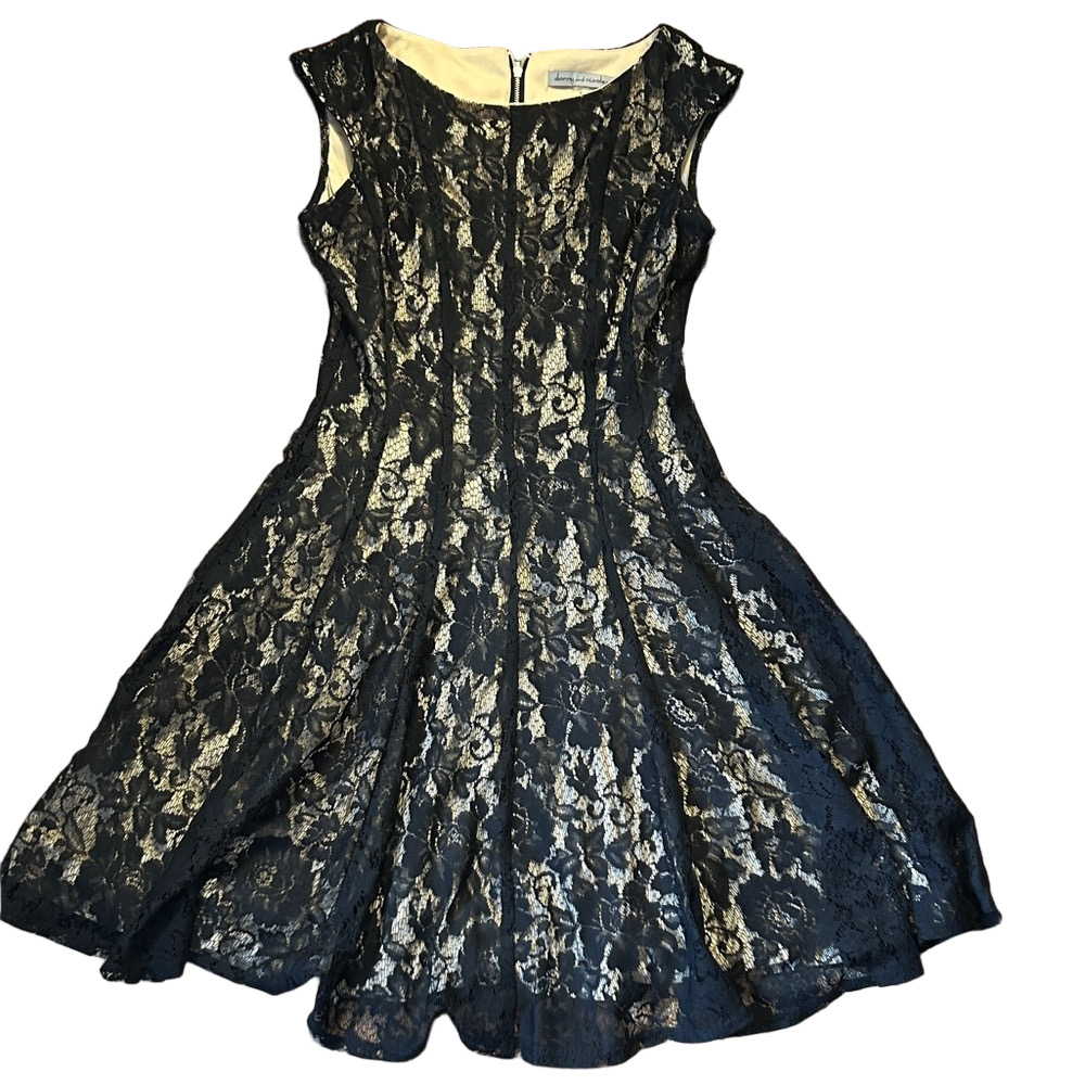Elegant Black Lace Dress in box 4